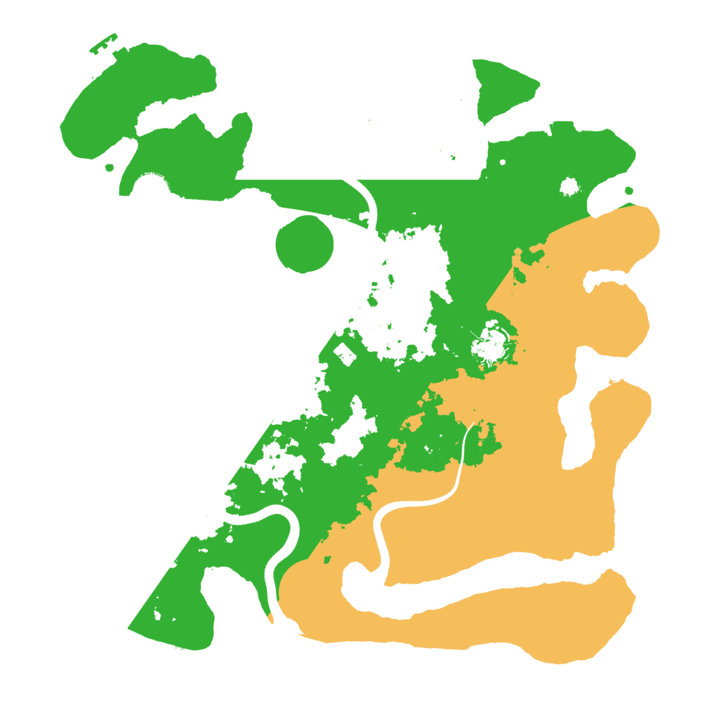Biome Rust Map: Procedural Map, Size: 3500, Seed: 4629622