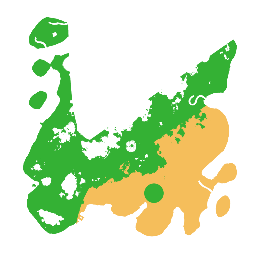 Biome Rust Map: Procedural Map, Size: 3500, Seed: 1241664