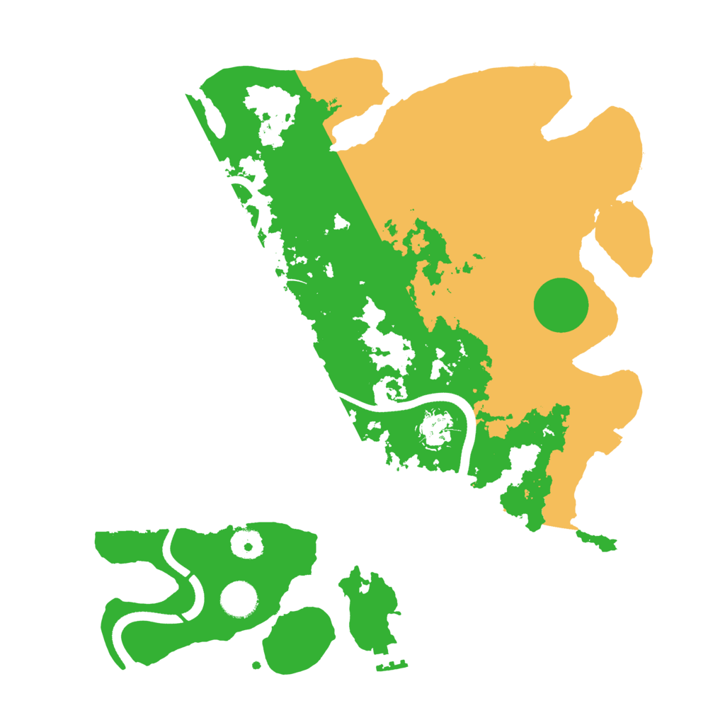 Biome Rust Map: Procedural Map, Size: 3500, Seed: 3597285