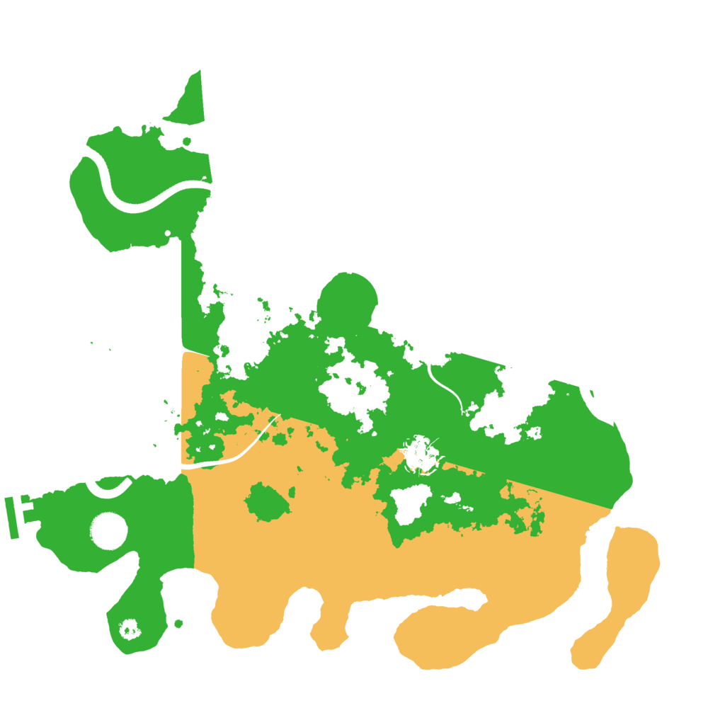 Biome Rust Map: Procedural Map, Size: 3500, Seed: 3786027