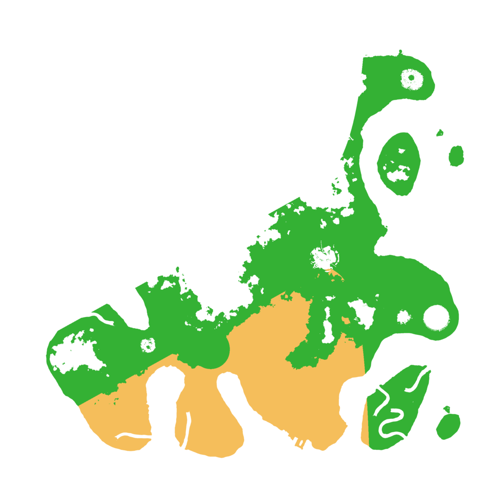 Biome Rust Map: Procedural Map, Size: 3500, Seed: 3661538