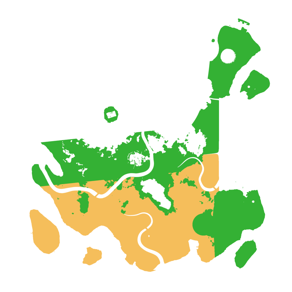 Biome Rust Map: Procedural Map, Size: 3500, Seed: 5584751