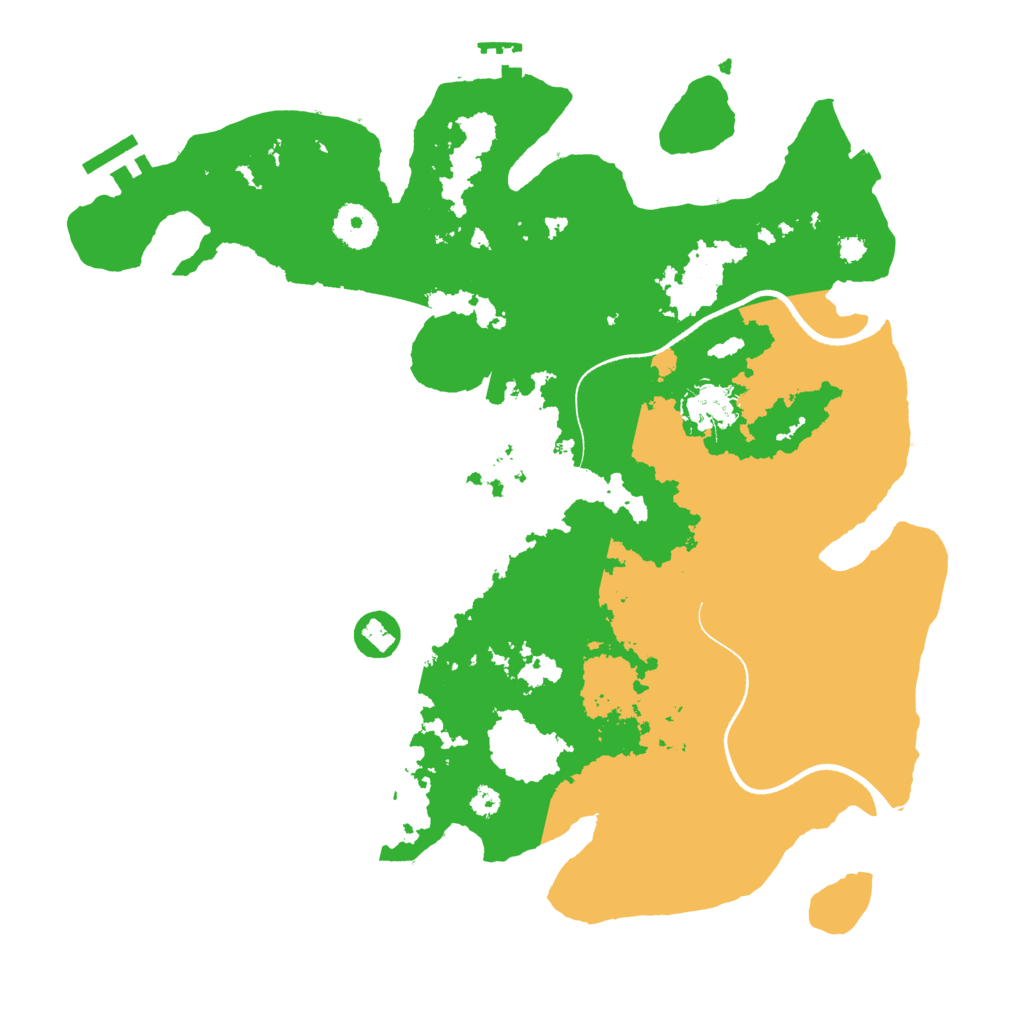 Biome Rust Map: Procedural Map, Size: 3500, Seed: 4240104