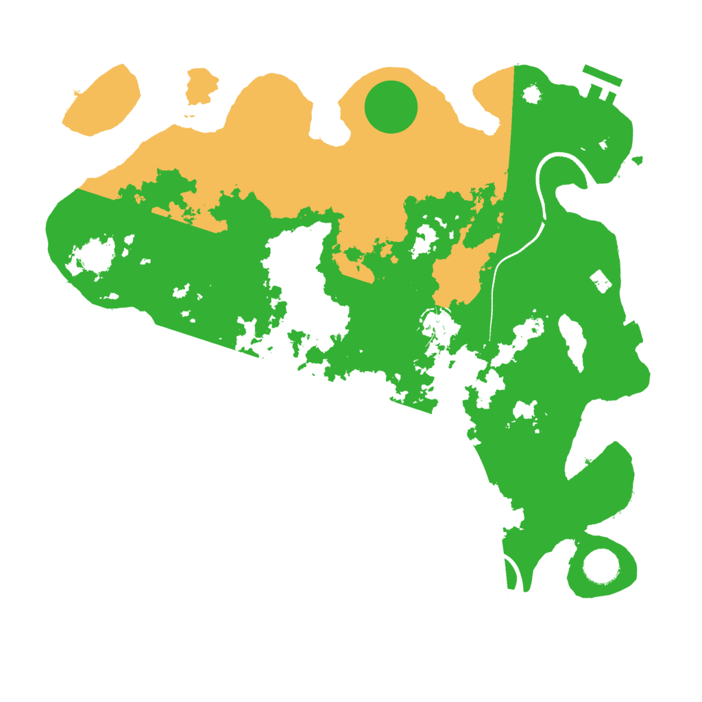 Biome Rust Map: Procedural Map, Size: 3500, Seed: 5460738