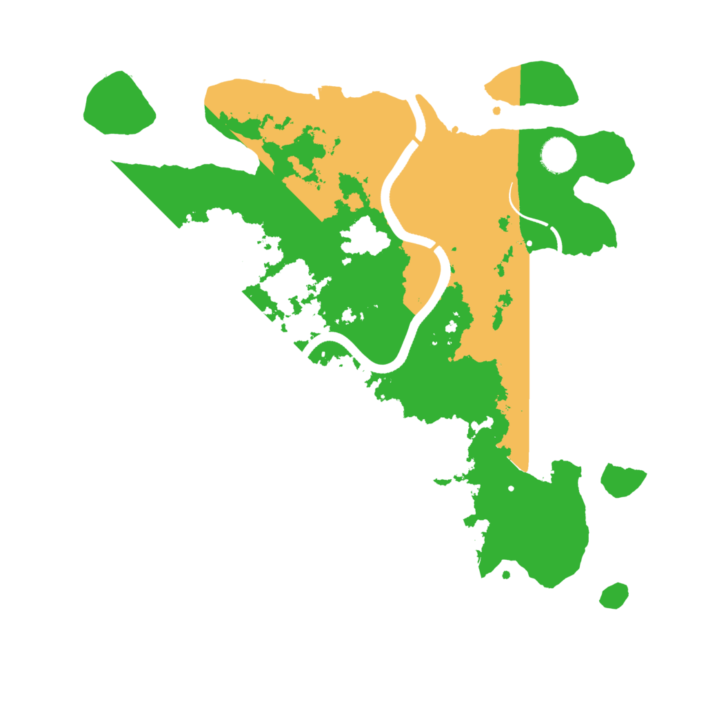 Biome Rust Map: Procedural Map, Size: 3500, Seed: 4290740