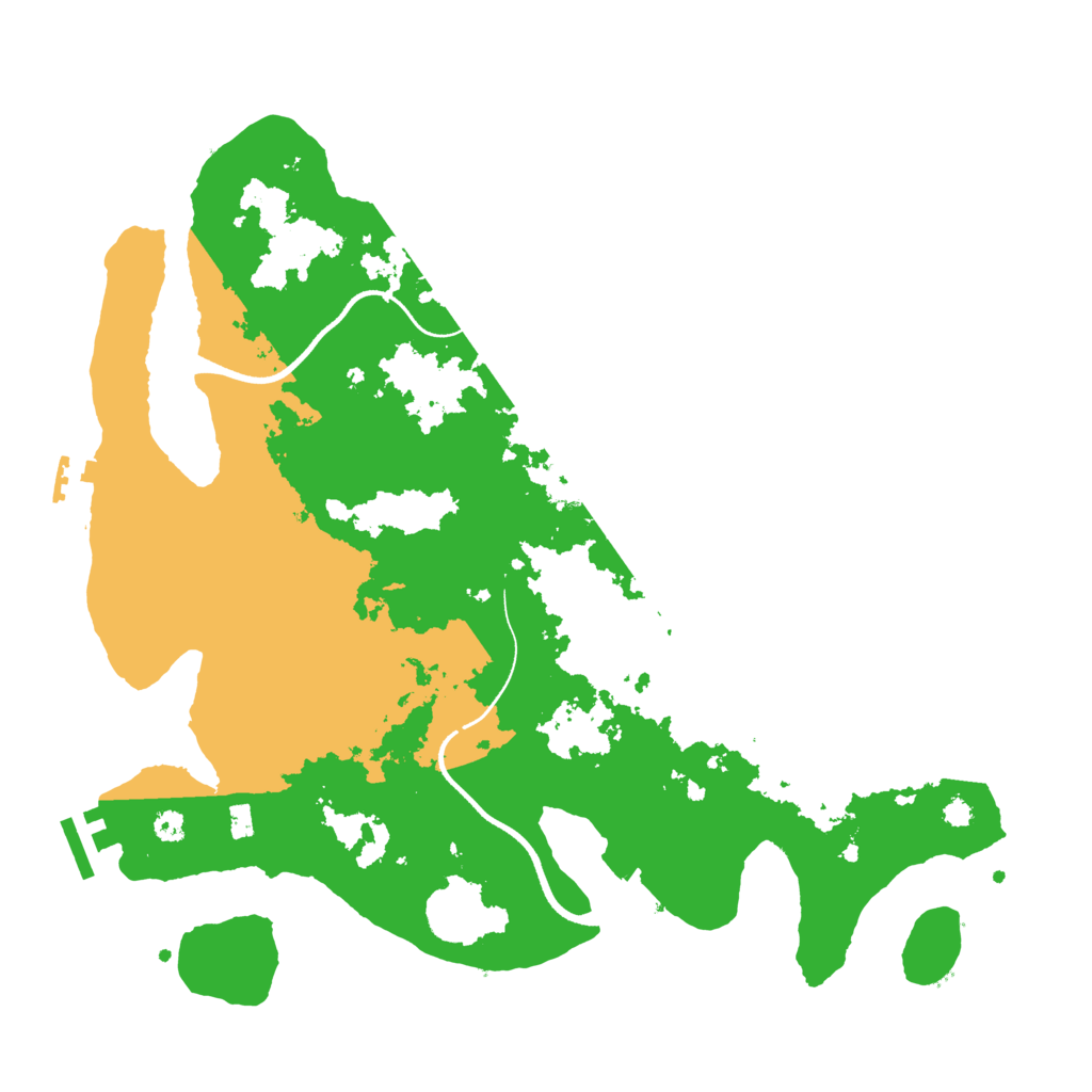 Biome Rust Map: Procedural Map, Size: 3500, Seed: 3685192