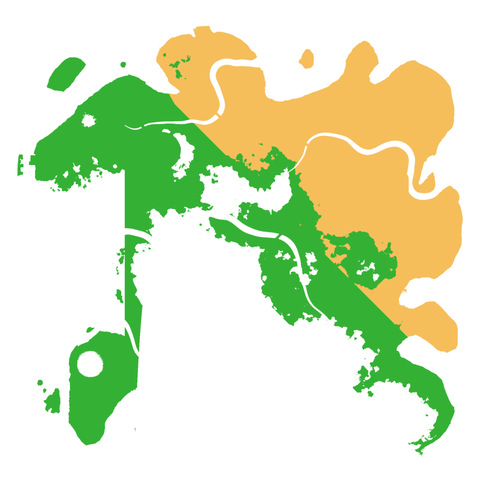 Biome Rust Map: Procedural Map, Size: 3500, Seed: 401817796