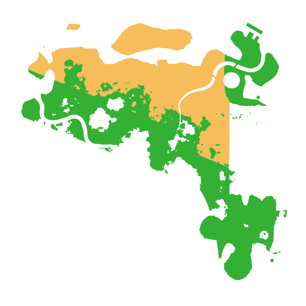 Biome Rust Map: Procedural Map, Size: 3500, Seed: 489197936