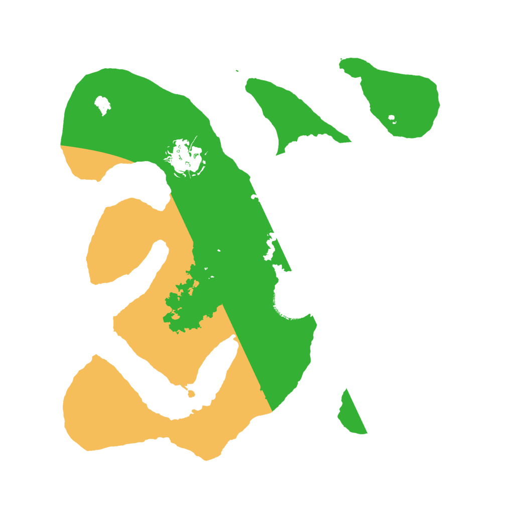 Biome Rust Map: Barren, Size: 2500, Seed: 4272539