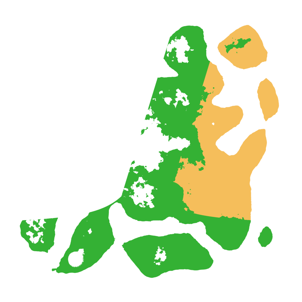 Biome Rust Map: Barren, Size: 3500, Seed: 434484