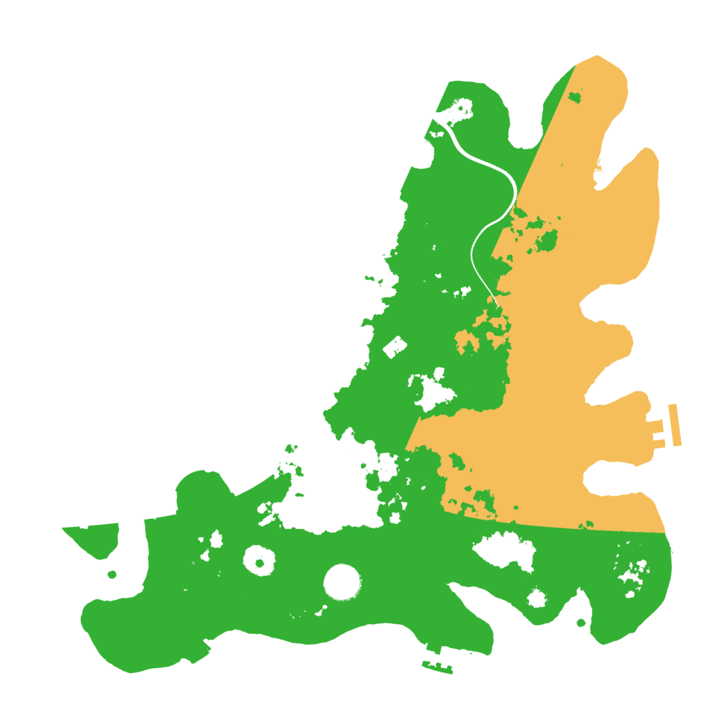 Biome Rust Map: Procedural Map, Size: 3500, Seed: 6125186