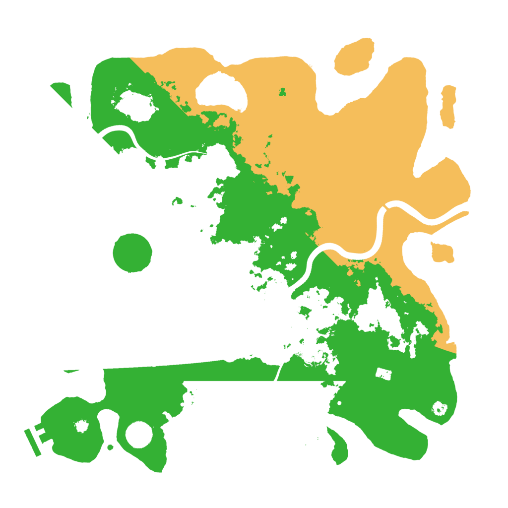 Biome Rust Map: Procedural Map, Size: 3550, Seed: 768483