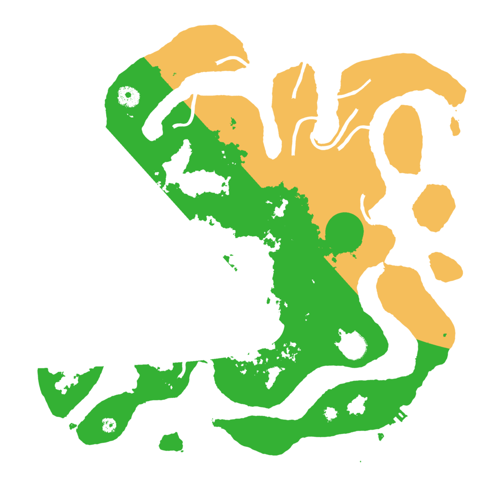 Biome Rust Map: Procedural Map, Size: 3500, Seed: 4288895