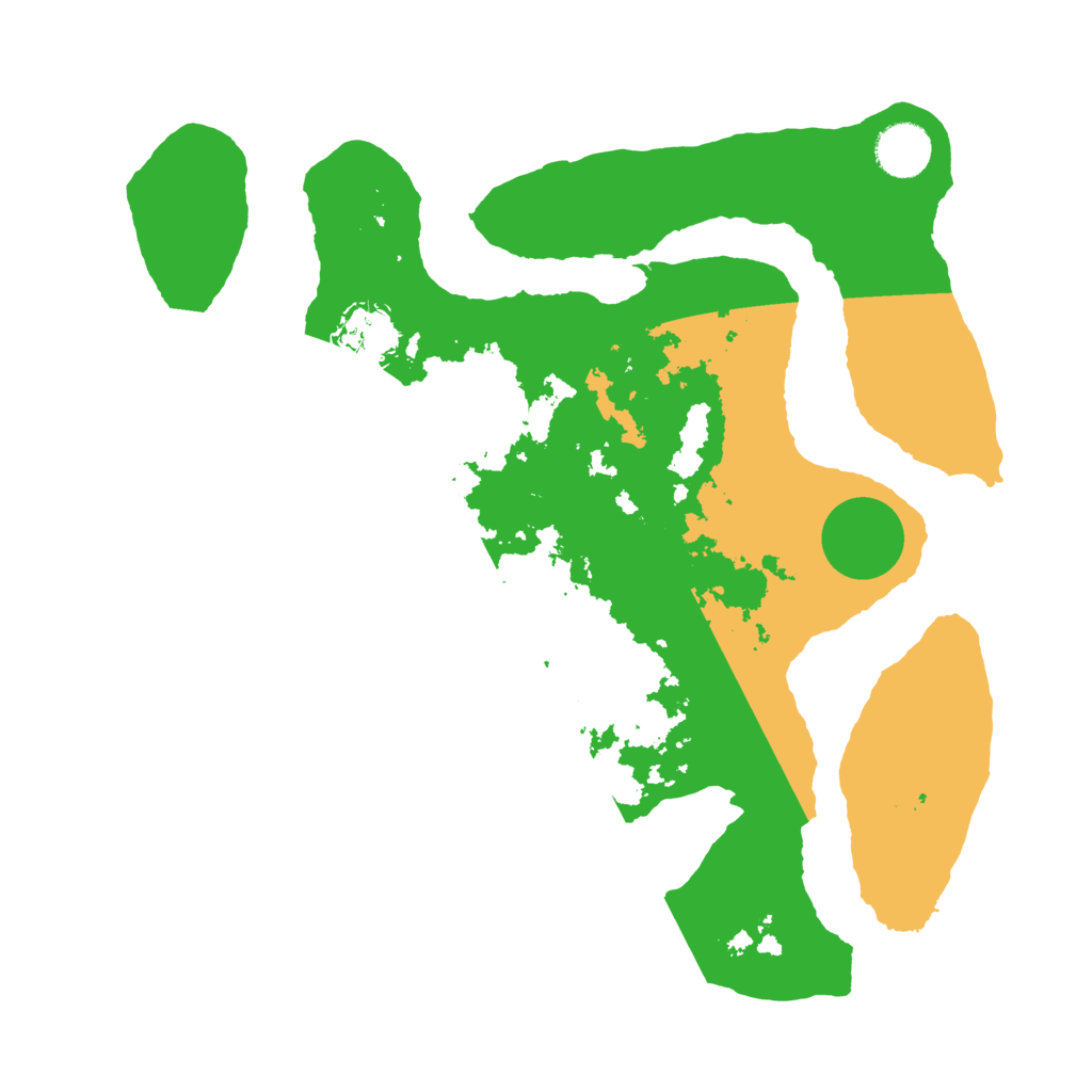 Biome Rust Map: Barren, Size: 3500, Seed: 2010256