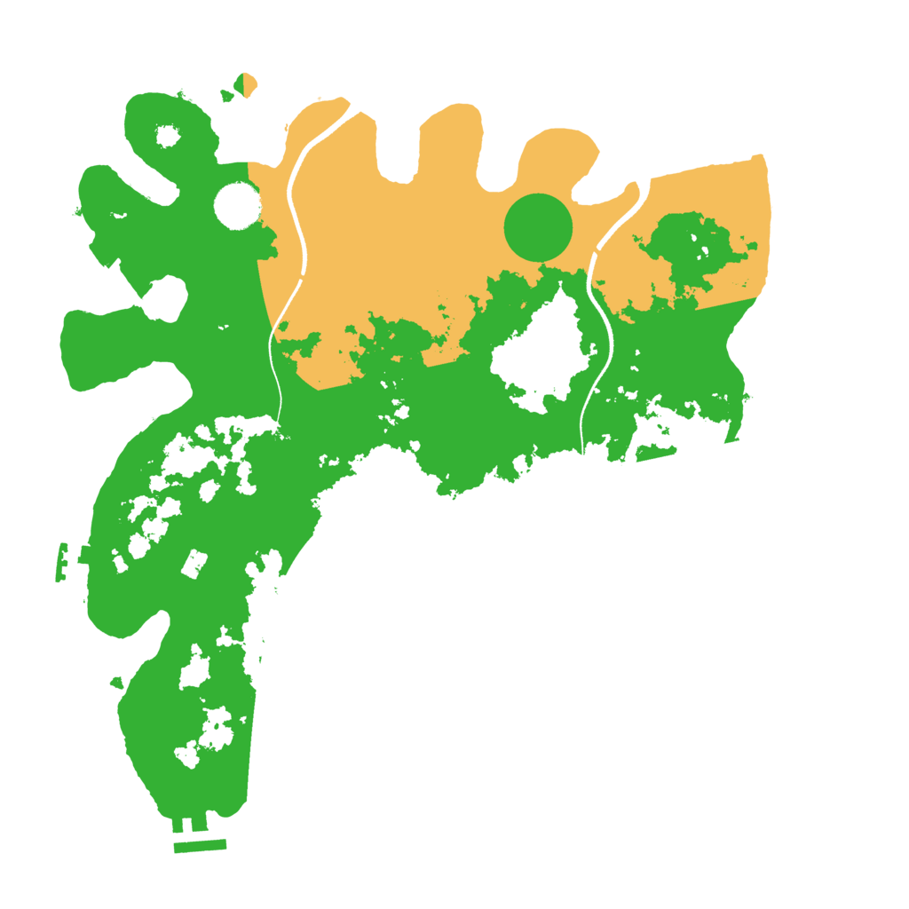 Biome Rust Map: Procedural Map, Size: 3500, Seed: 163784