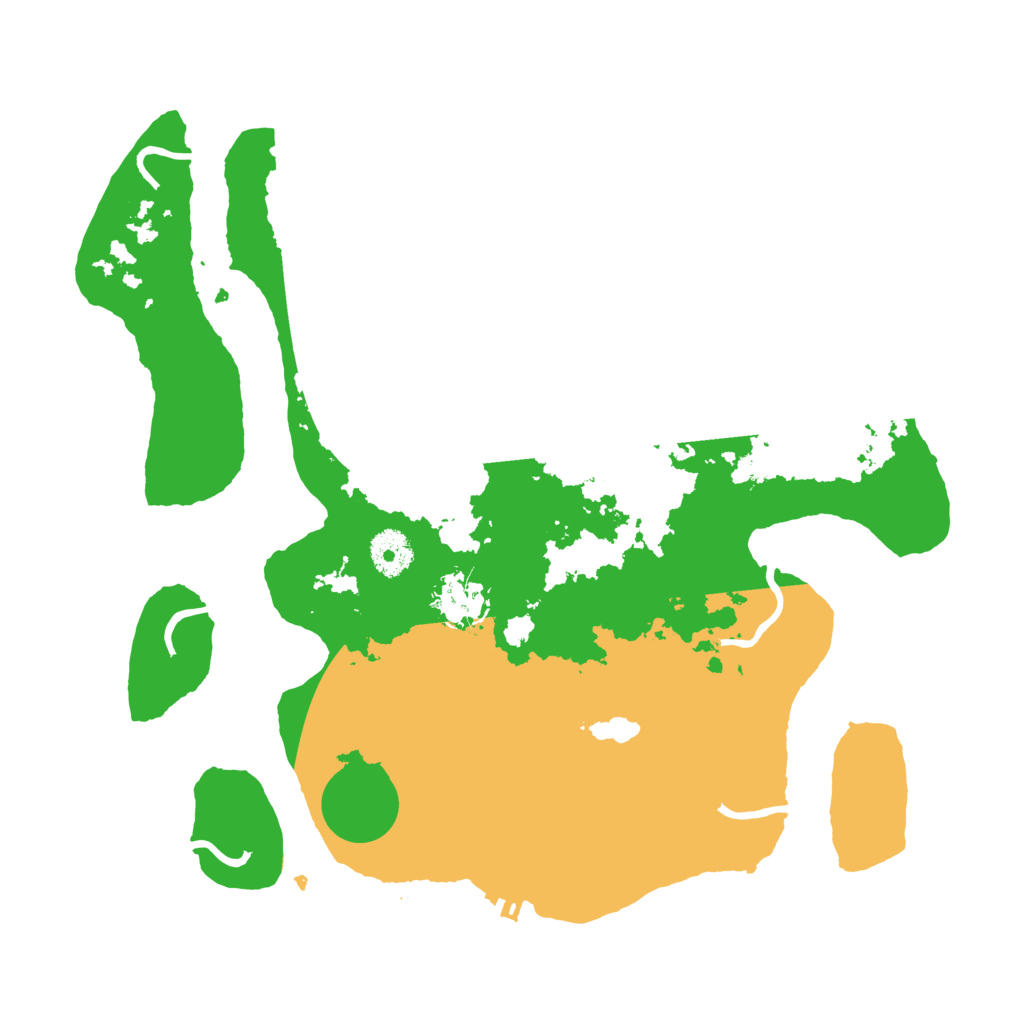 Biome Rust Map: Procedural Map, Size: 3500, Seed: 6374861