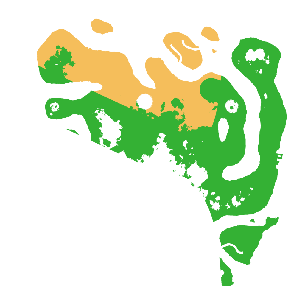 Biome Rust Map: Procedural Map, Size: 3500, Seed: 2885558