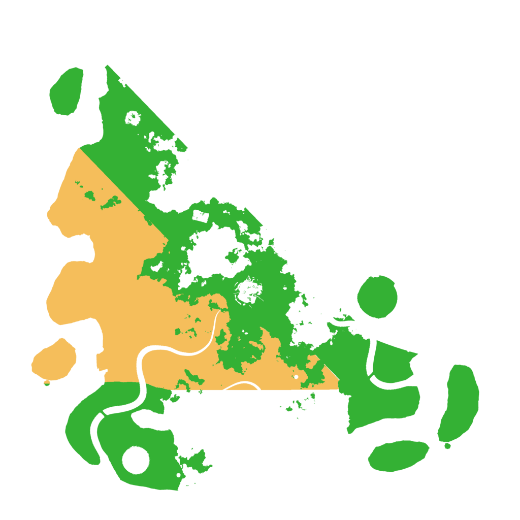 Biome Rust Map: Procedural Map, Size: 3500, Seed: 4517058