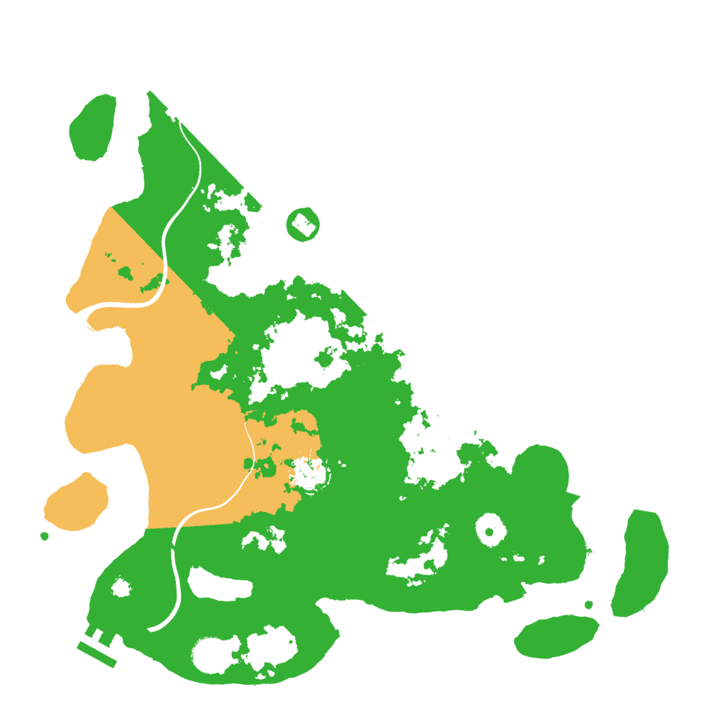 Biome Rust Map: Procedural Map, Size: 3500, Seed: 4517058