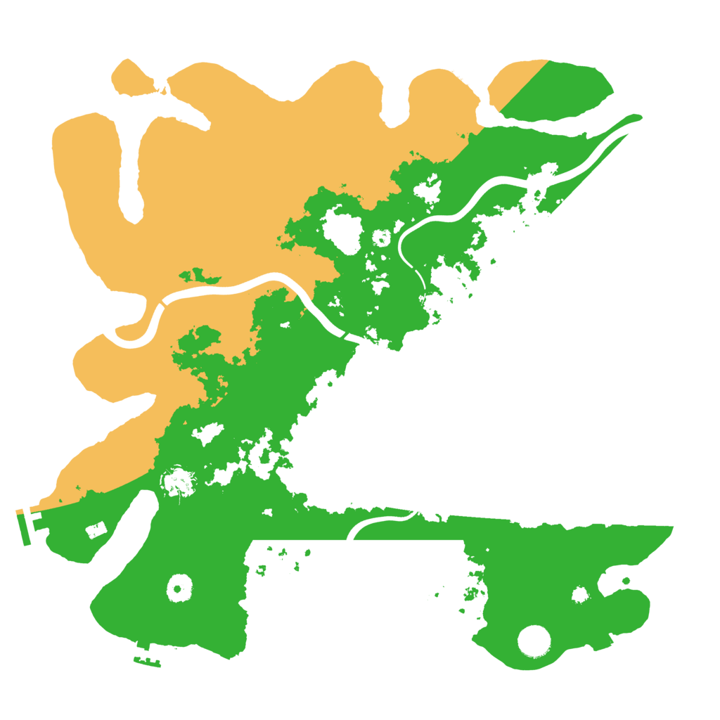 Biome Rust Map: Procedural Map, Size: 3950, Seed: 1311186439