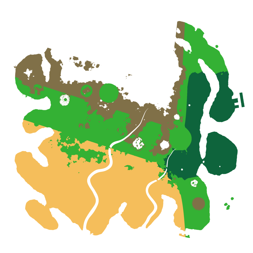 Biome Rust Map: Procedural Map, Size: 3500, Seed: 1013567