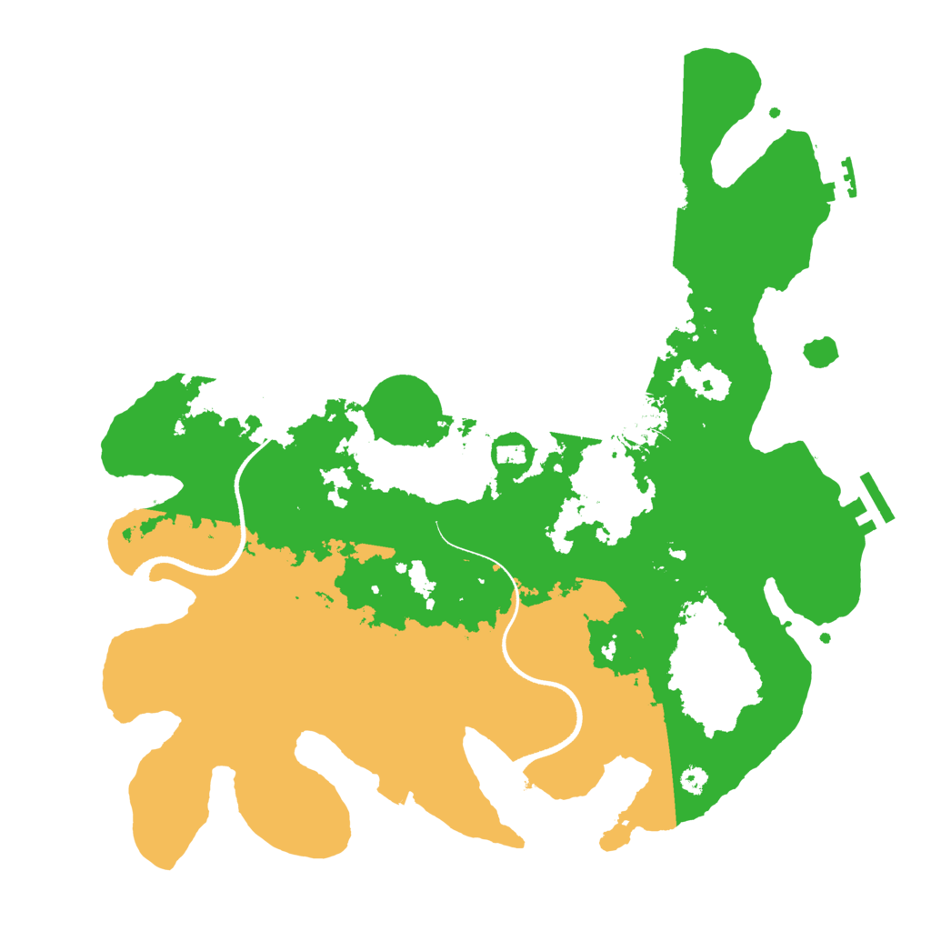 Biome Rust Map: Procedural Map, Size: 3500, Seed: 600372