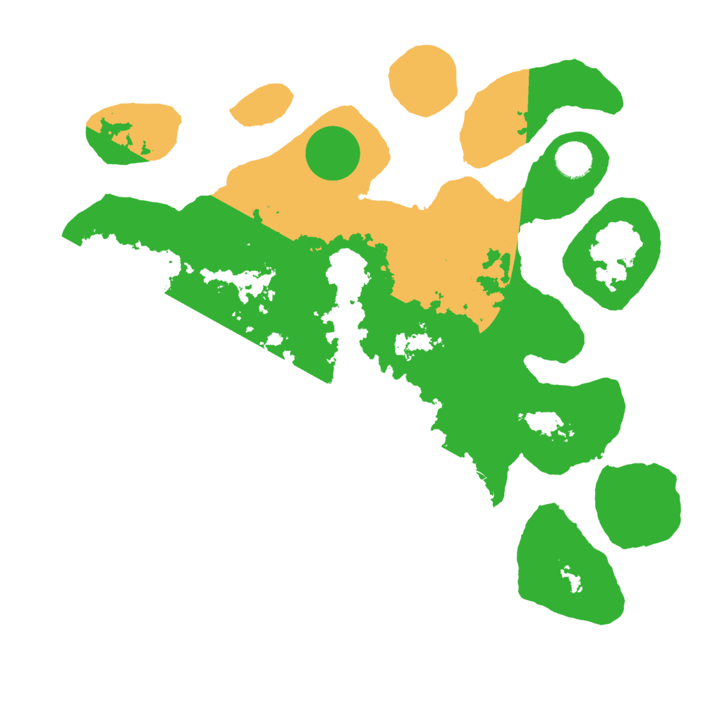 Biome Rust Map: Barren, Size: 3500, Seed: 5298932