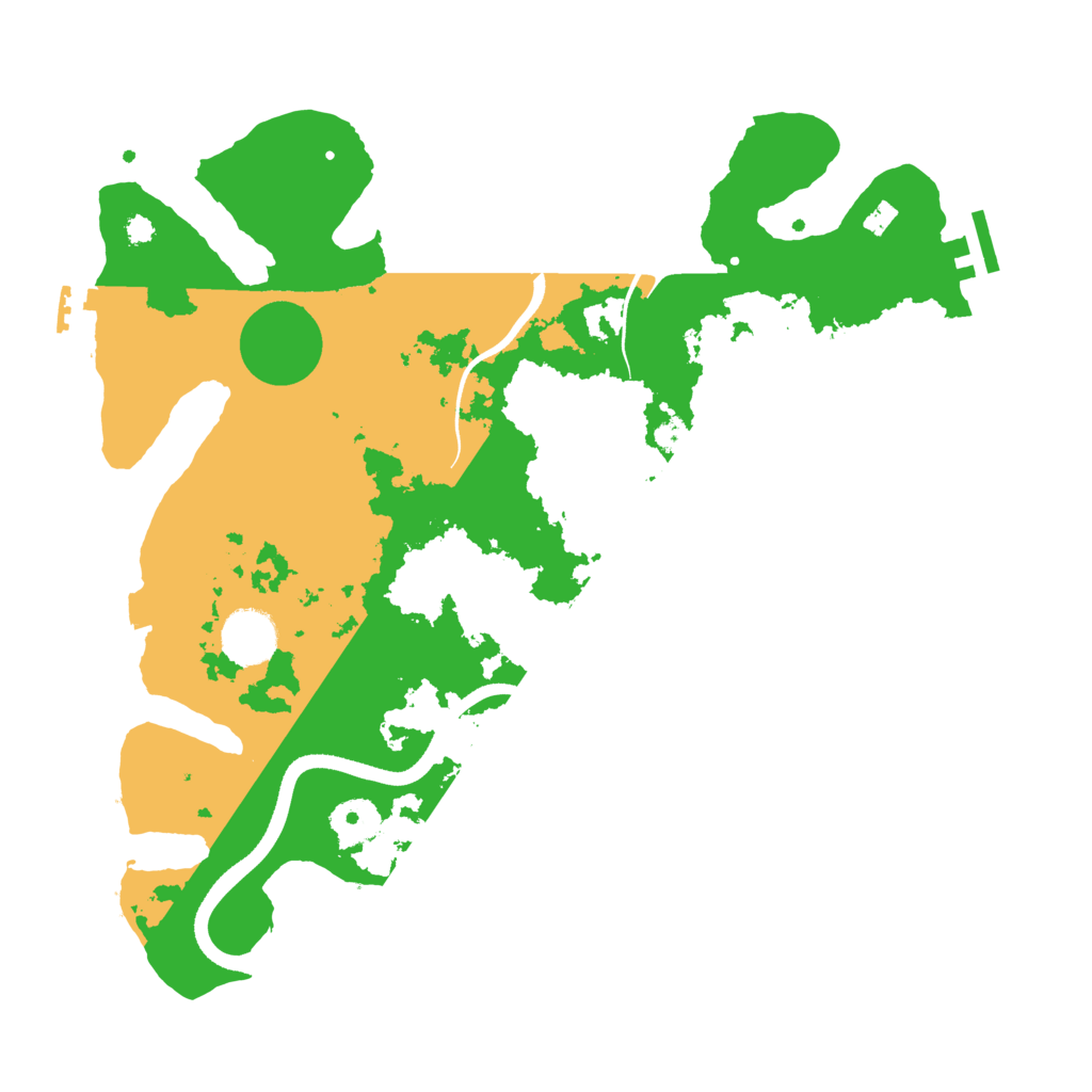 Biome Rust Map: Procedural Map, Size: 3500, Seed: 4037043
