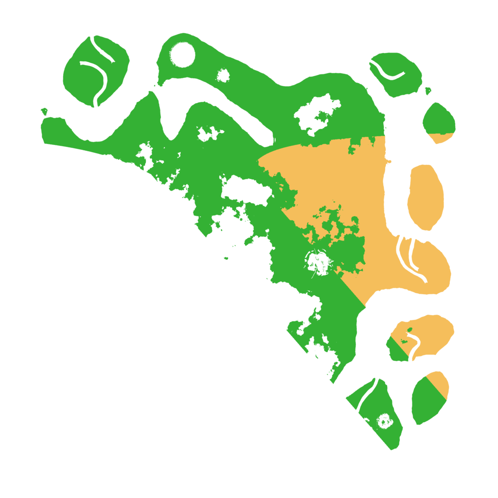Biome Rust Map: Procedural Map, Size: 3500, Seed: 1060601