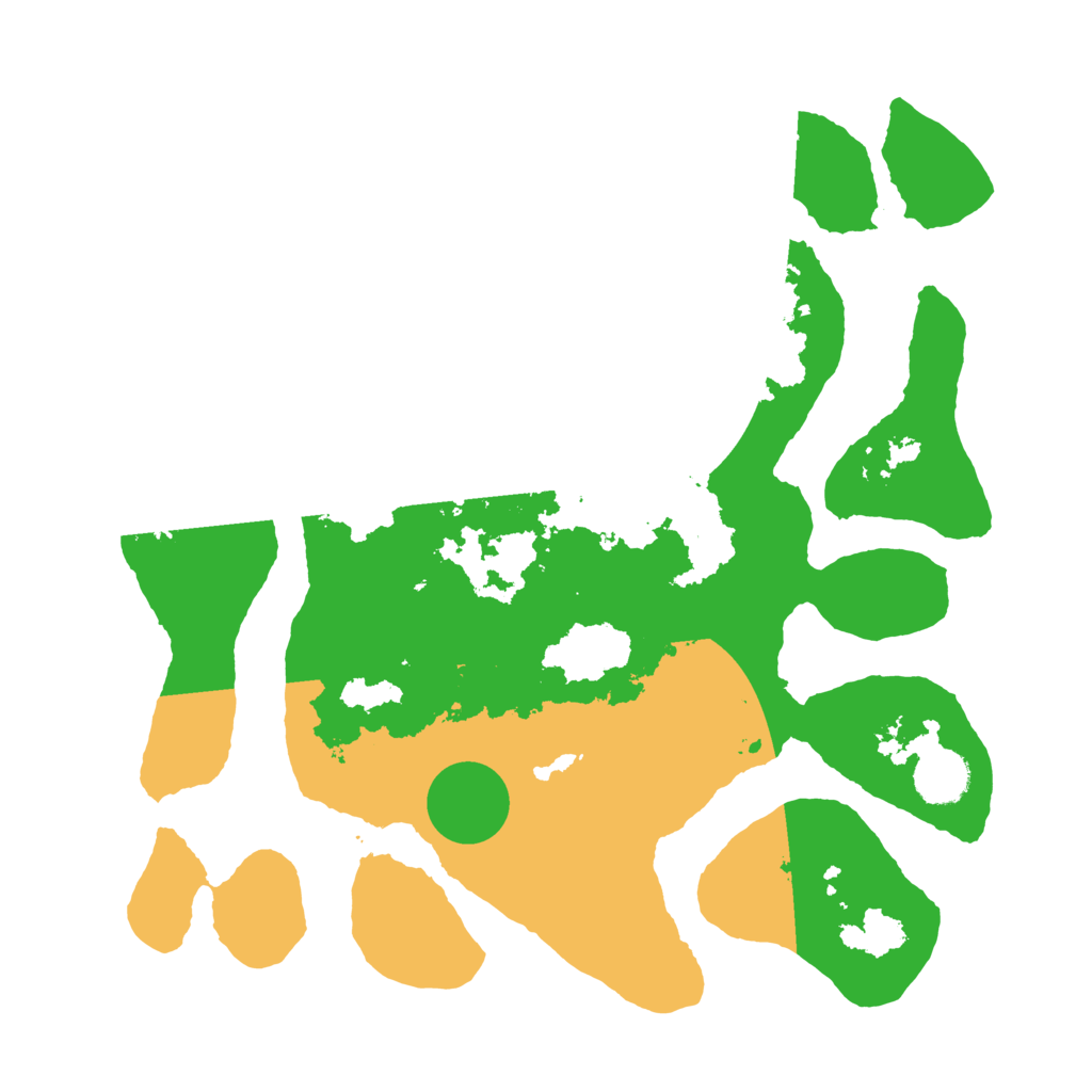 Biome Rust Map: Barren, Size: 3500, Seed: 3186480