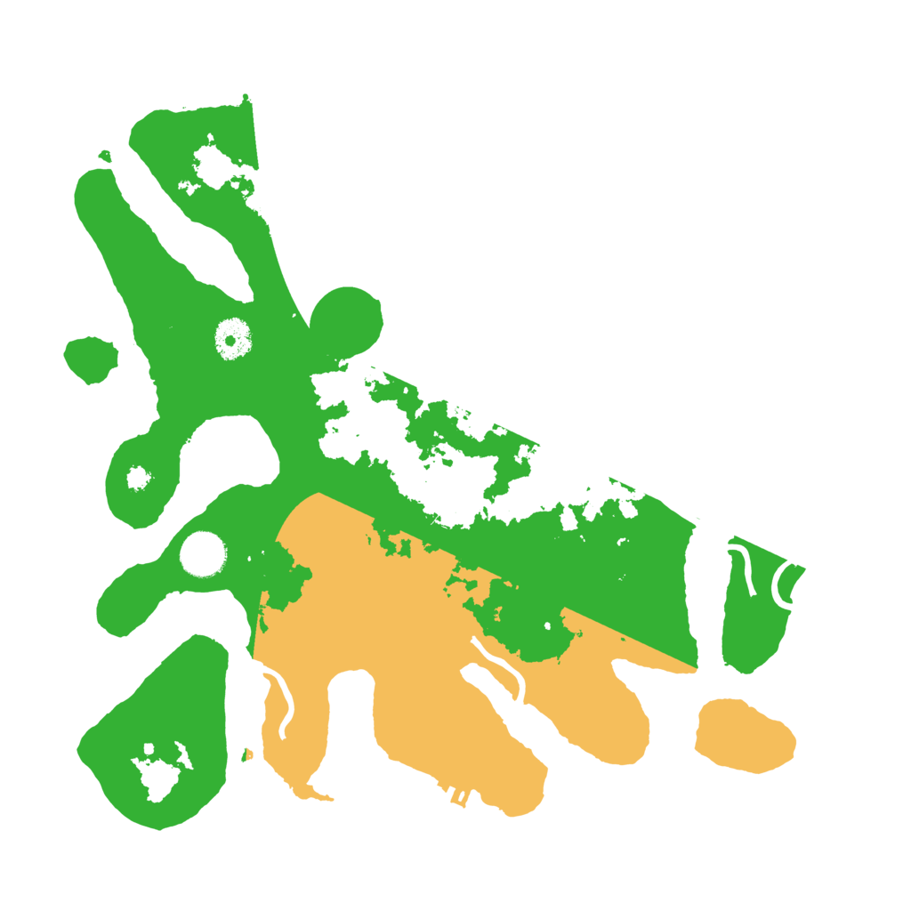 Biome Rust Map: Procedural Map, Size: 3500, Seed: 5586857