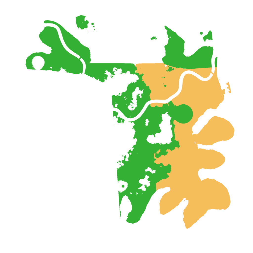 Biome Rust Map: Procedural Map, Size: 3500, Seed: 1063370