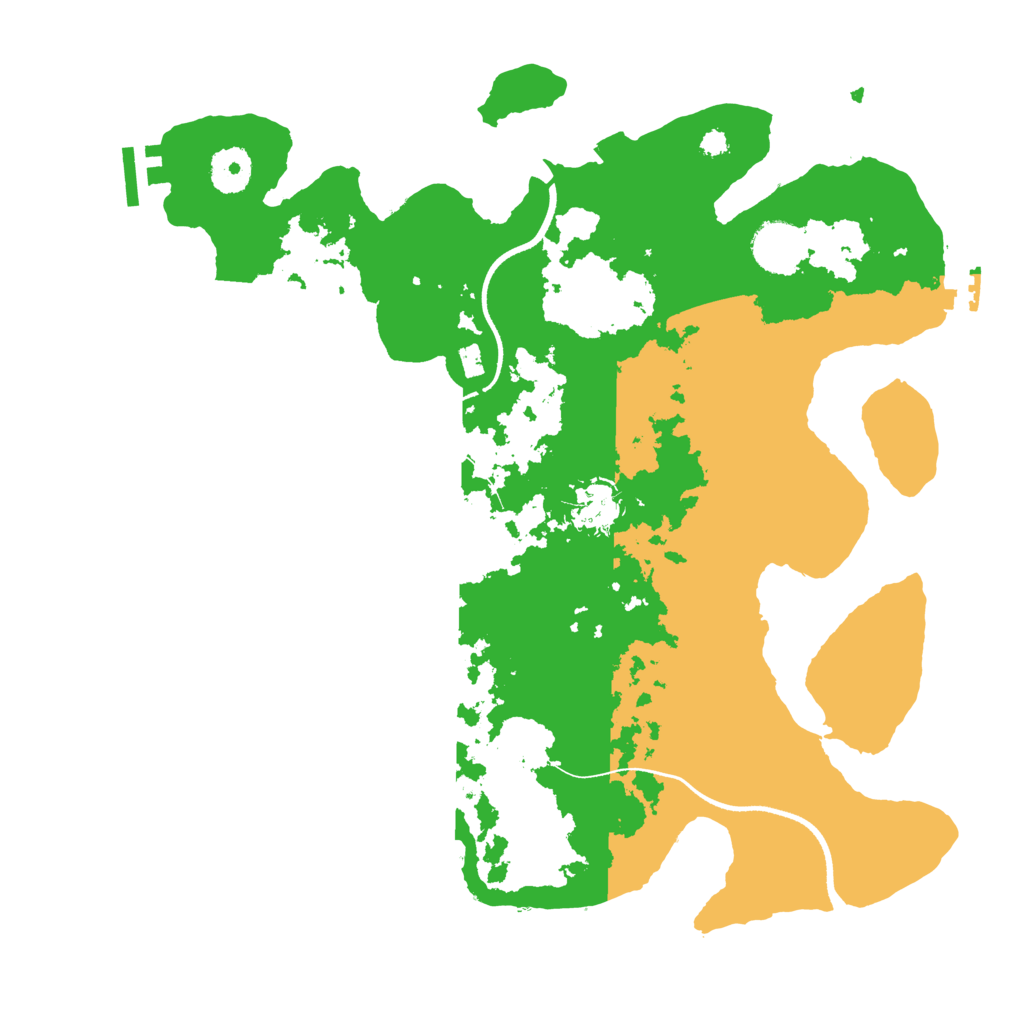 Biome Rust Map: Procedural Map, Size: 3500, Seed: 3927149
