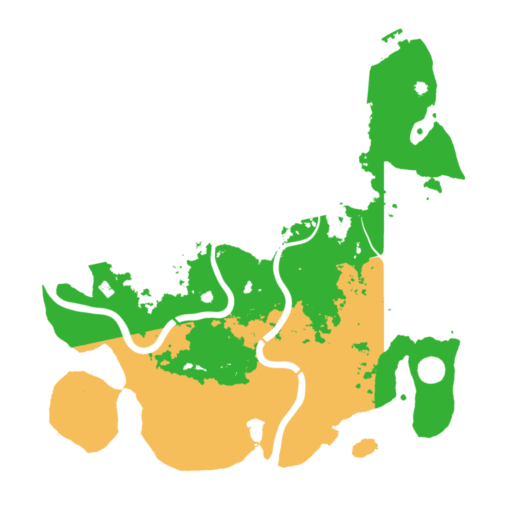Biome Rust Map: Procedural Map, Size: 3500, Seed: 6040958