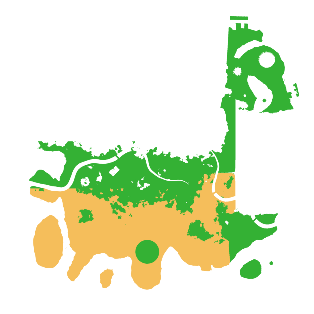 Biome Rust Map: Procedural Map, Size: 3500, Seed: 4390180