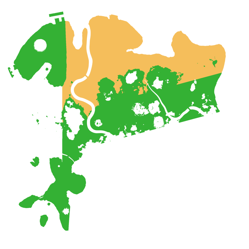 Biome Rust Map: Procedural Map, Size: 3500, Seed: 5186937