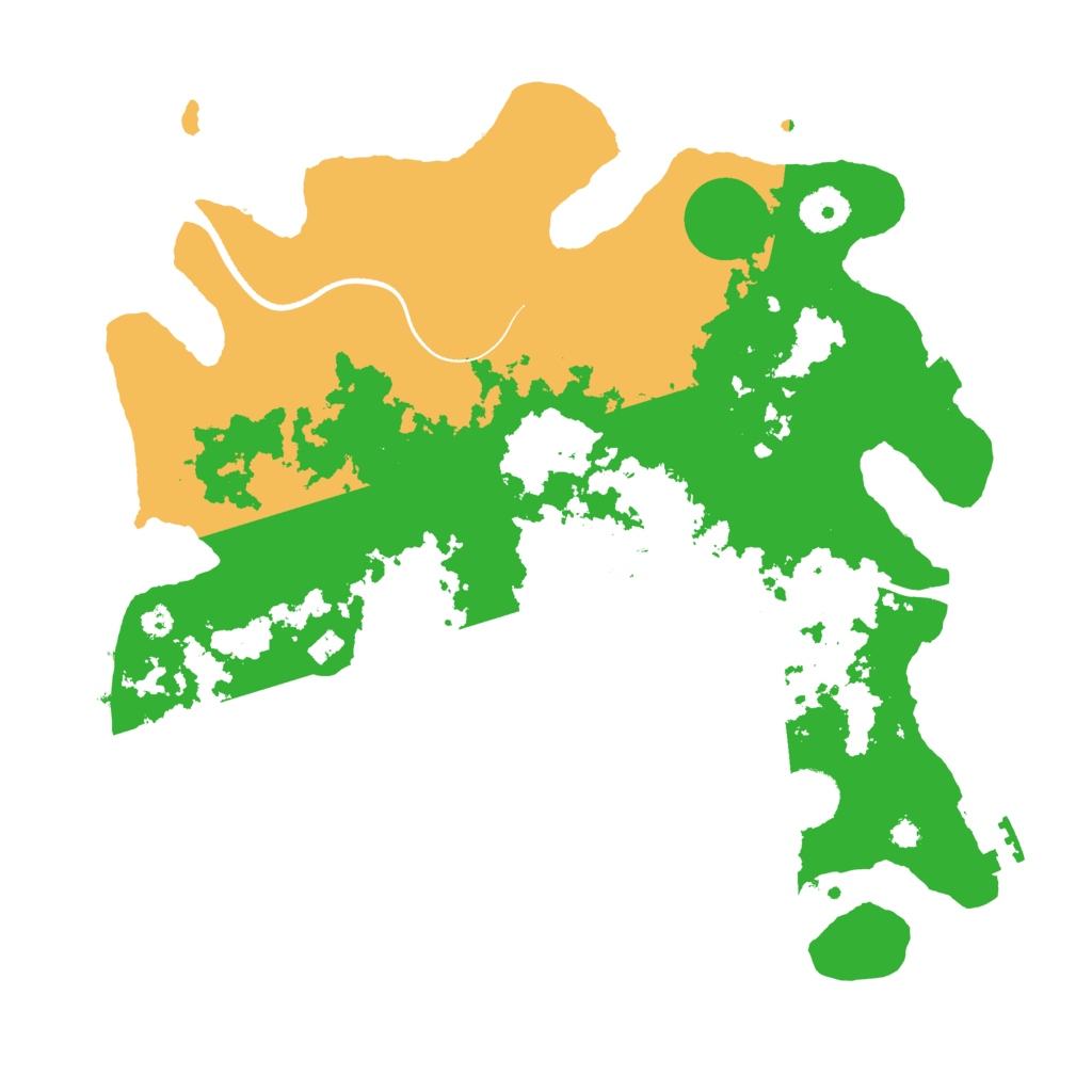 Biome Rust Map: Procedural Map, Size: 3500, Seed: 2141526