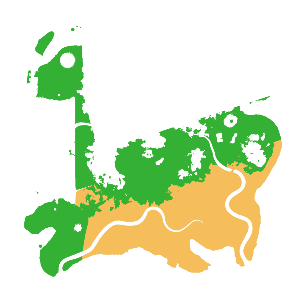 Biome Rust Map: Procedural Map, Size: 3500, Seed: 5783474