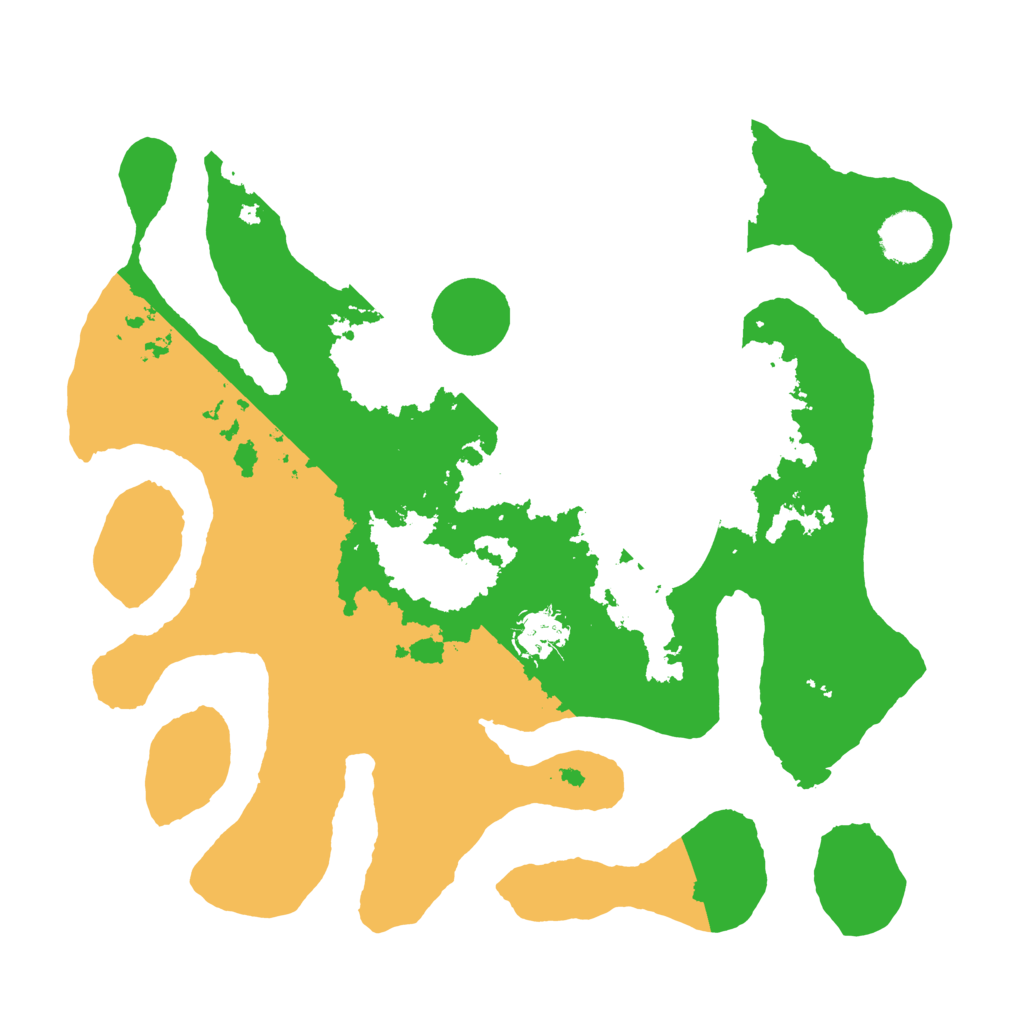 Biome Rust Map: Barren, Size: 3500, Seed: 6143478