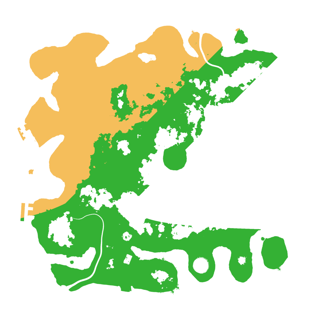 Biome Rust Map: Procedural Map, Size: 3500, Seed: 6050745