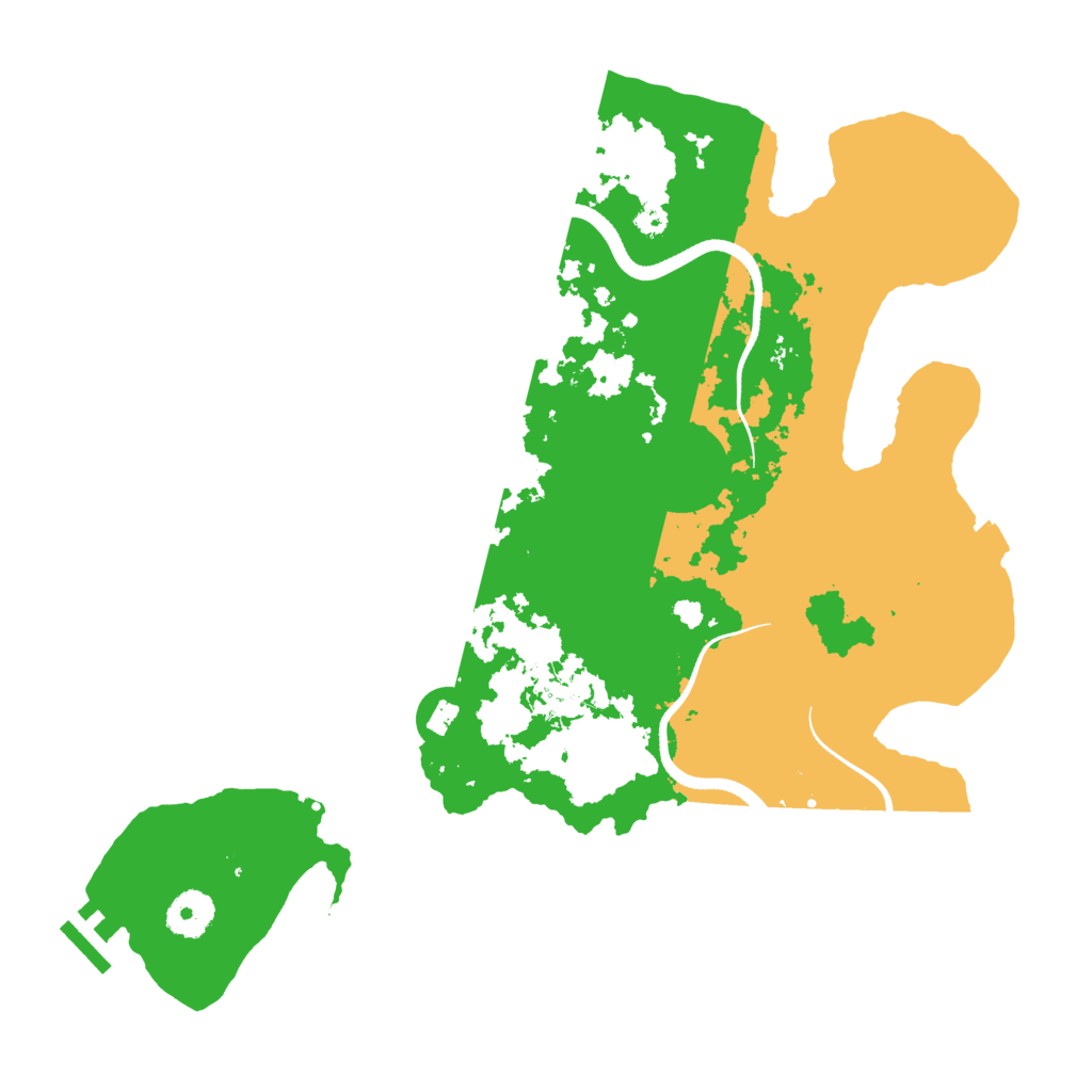 Biome Rust Map: Procedural Map, Size: 3500, Seed: 5809262