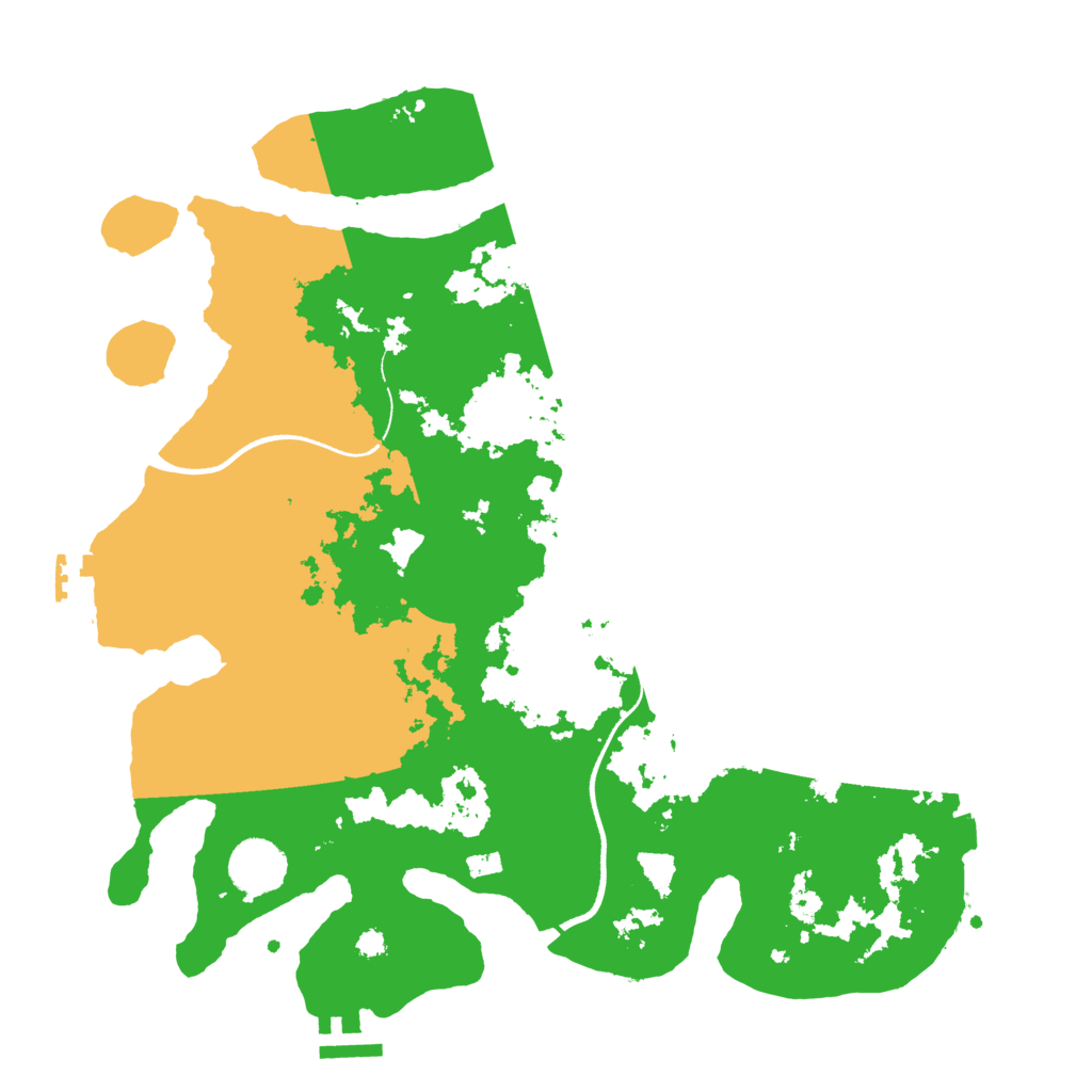 Biome Rust Map: Procedural Map, Size: 3500, Seed: 1294503