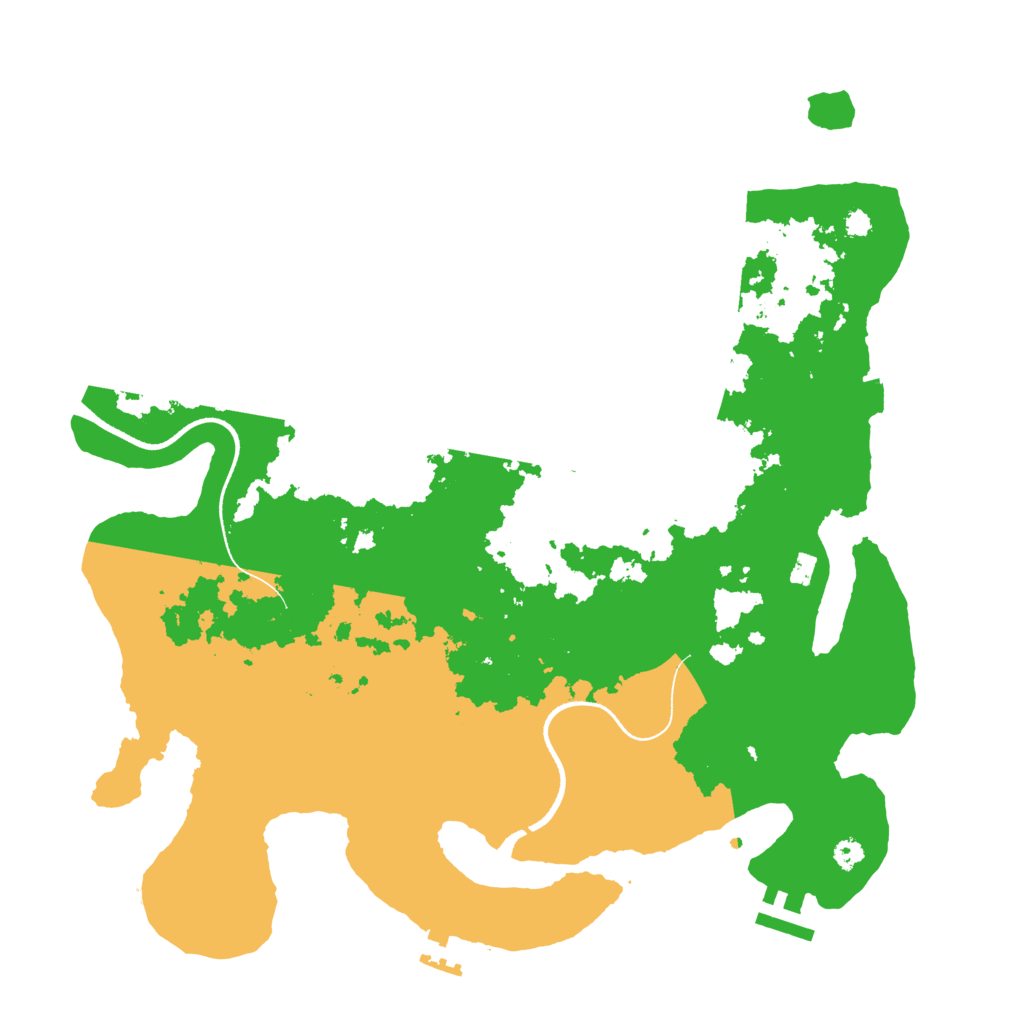 Biome Rust Map: Procedural Map, Size: 3500, Seed: 293264