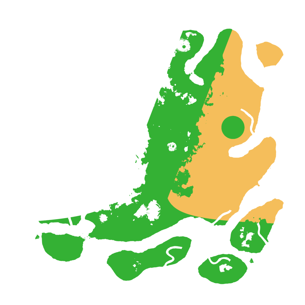 Biome Rust Map: Procedural Map, Size: 3500, Seed: 1027384