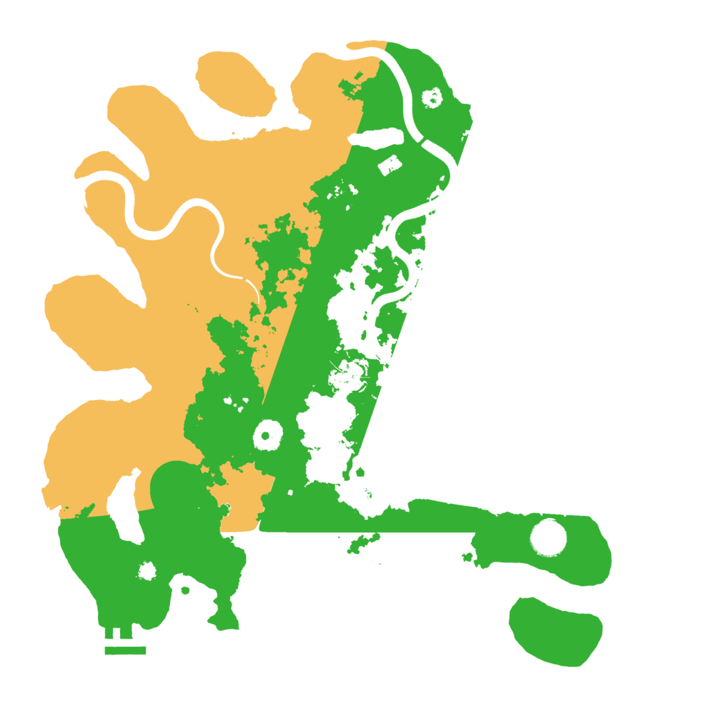 Biome Rust Map: Procedural Map, Size: 3500, Seed: 1837279