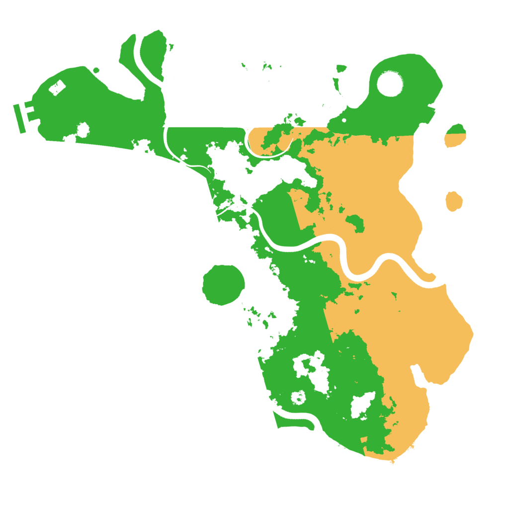 Biome Rust Map: Procedural Map, Size: 3500, Seed: 5805489