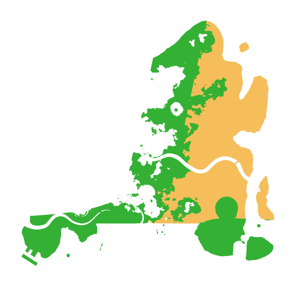 Biome Rust Map: Procedural Map, Size: 3500, Seed: 5825433