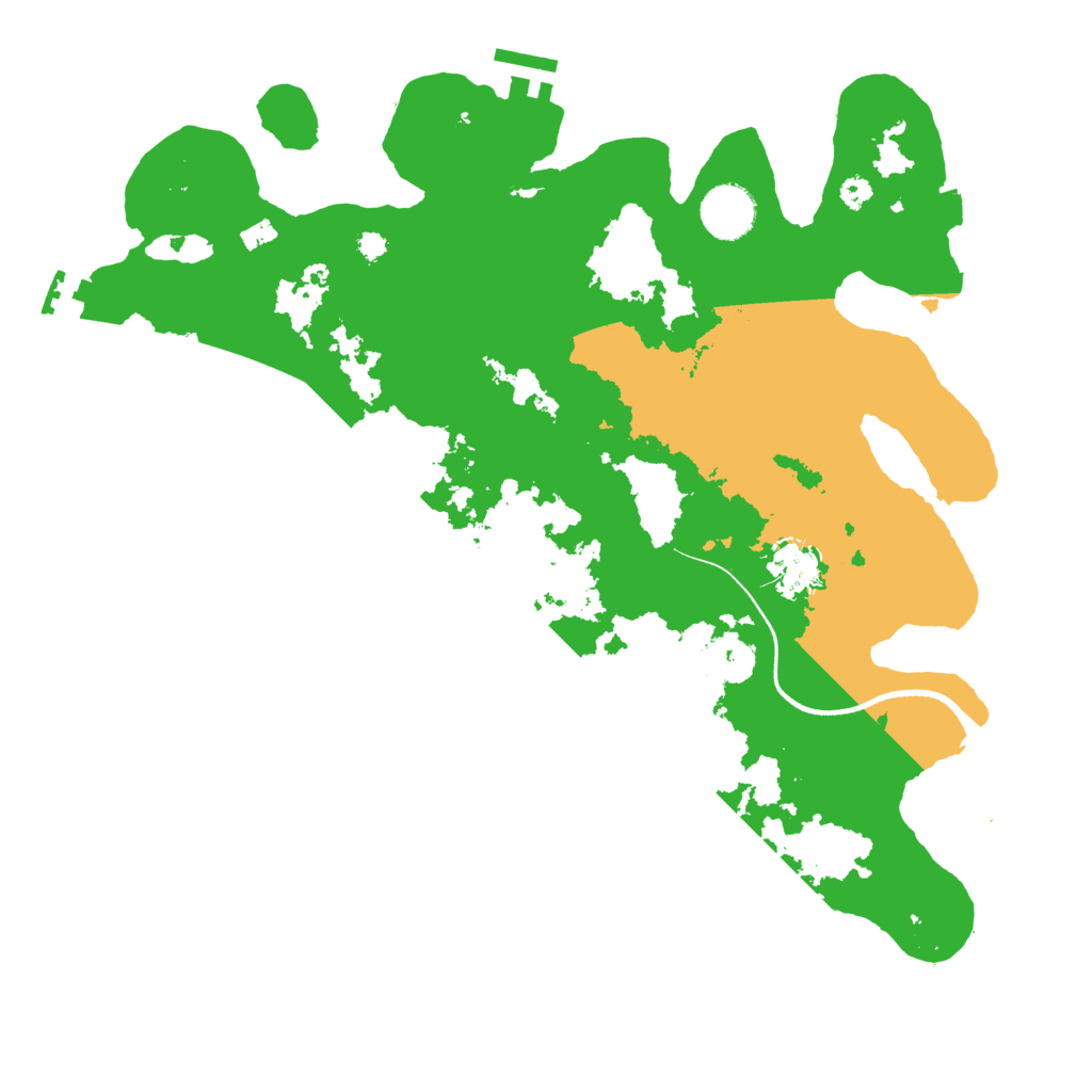 Biome Rust Map: Procedural Map, Size: 3500, Seed: 4683570