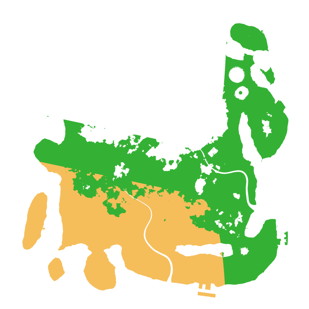 Biome Rust Map: Procedural Map, Size: 3500, Seed: 5927857