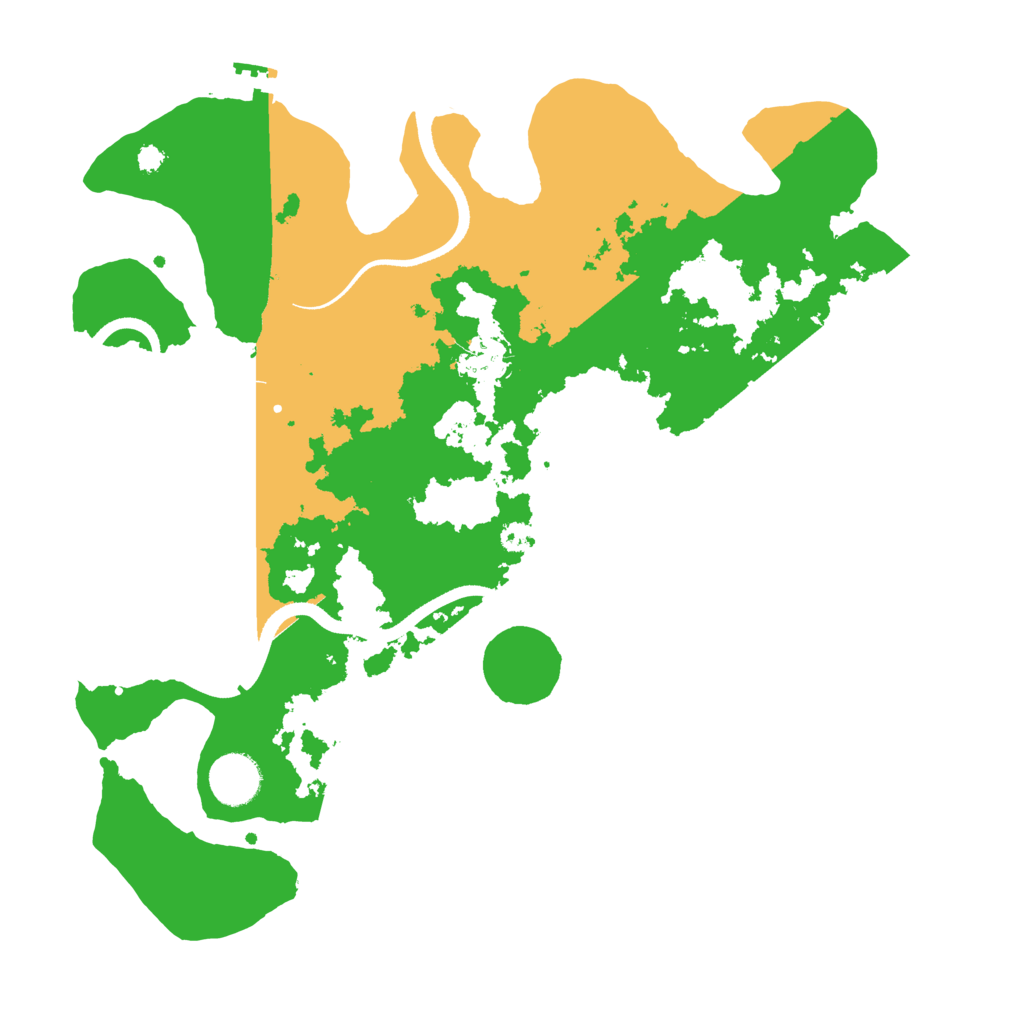 Biome Rust Map: Procedural Map, Size: 3500, Seed: 4108614